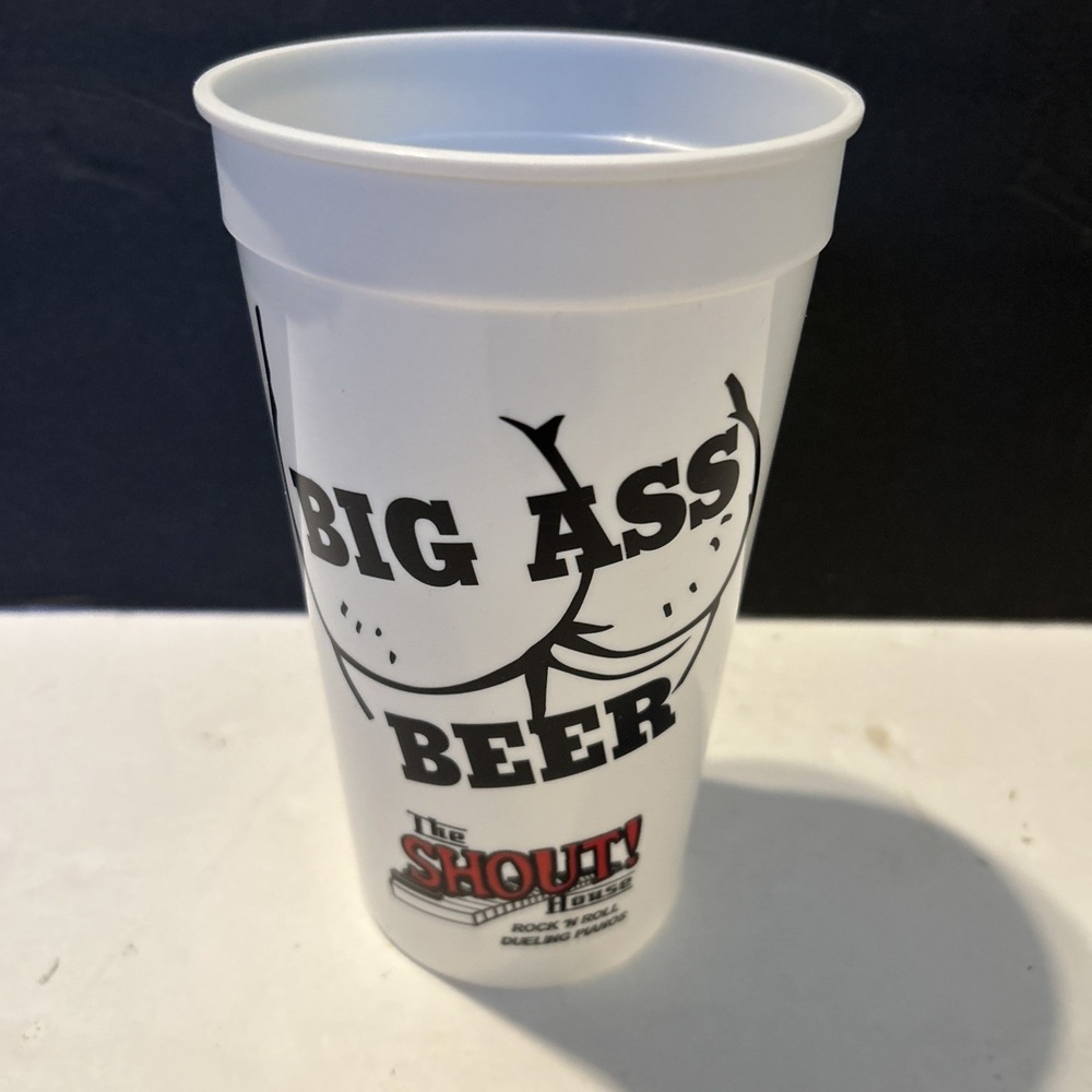 Big Ass Beer The Shout House Plastic Cup Collectible Rock N Roll Dueling Pianos